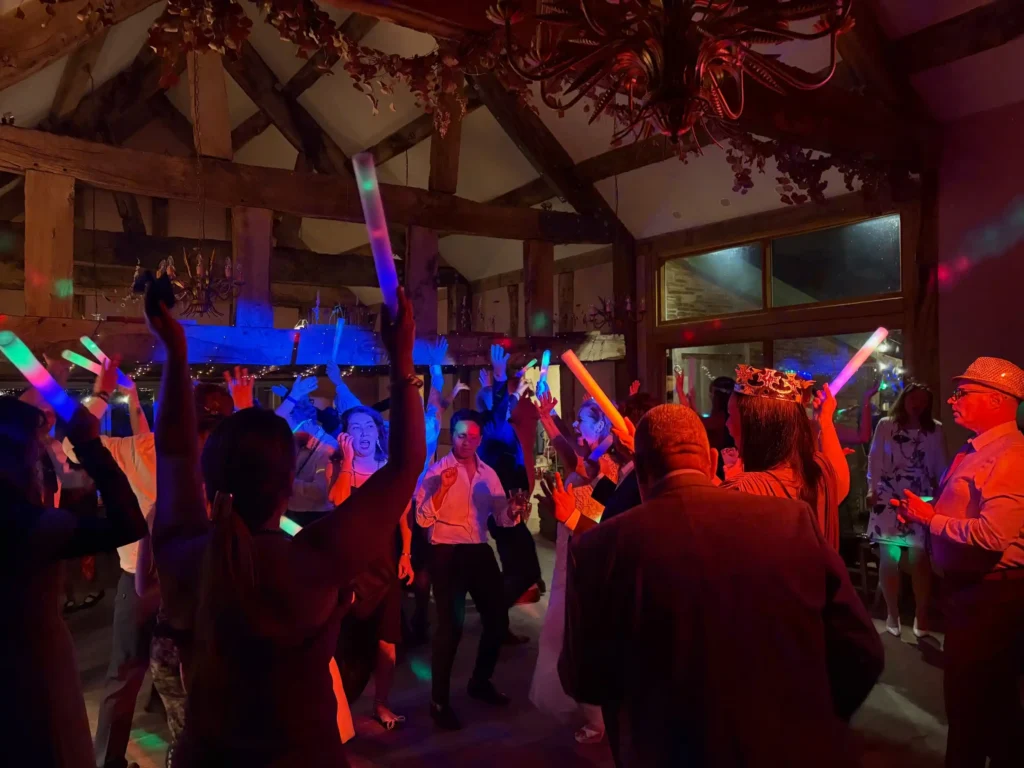 DJ playing at wedding