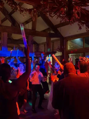 DJ playing at wedding